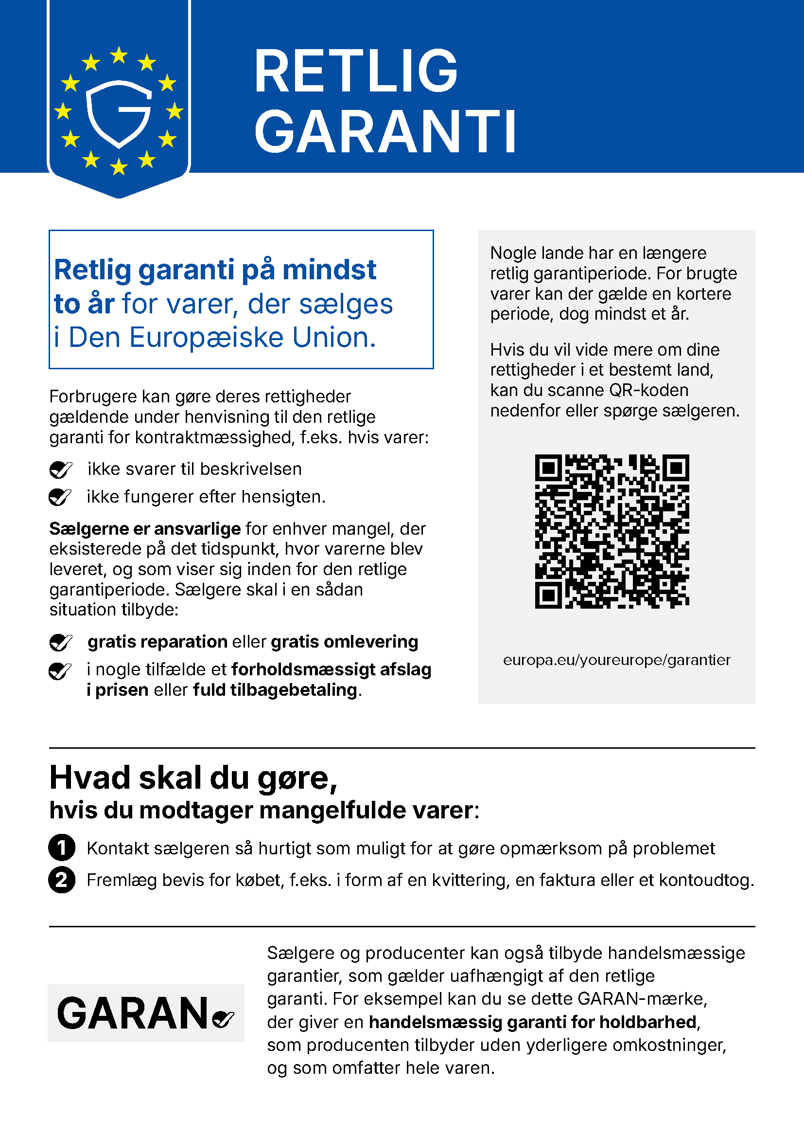 Legal guarantee