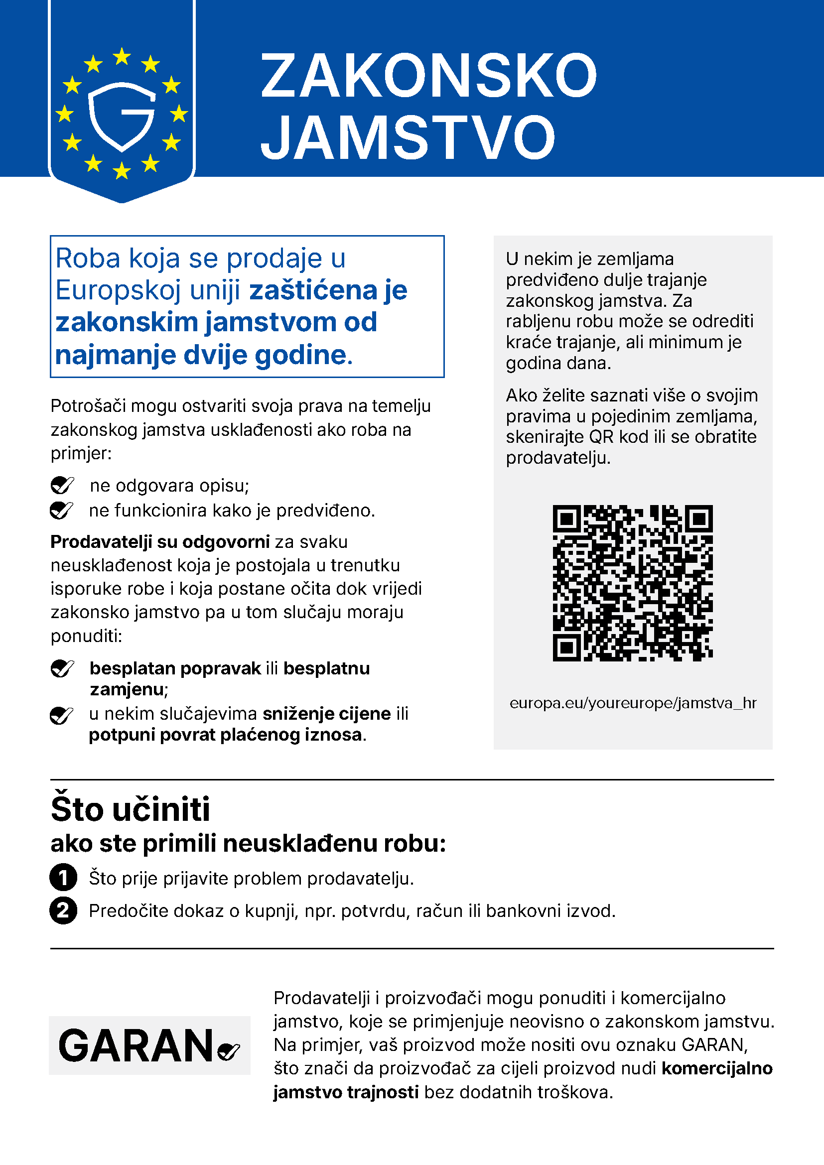 Legal guarantee