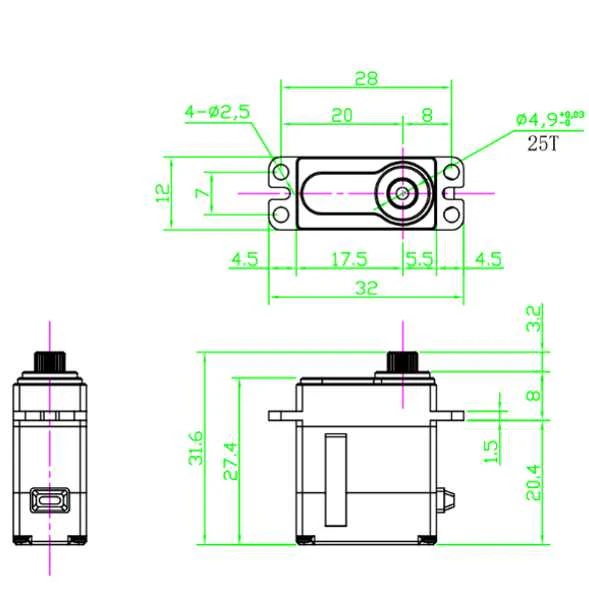 99Micro Servo Edizione in Ottone - Image 5